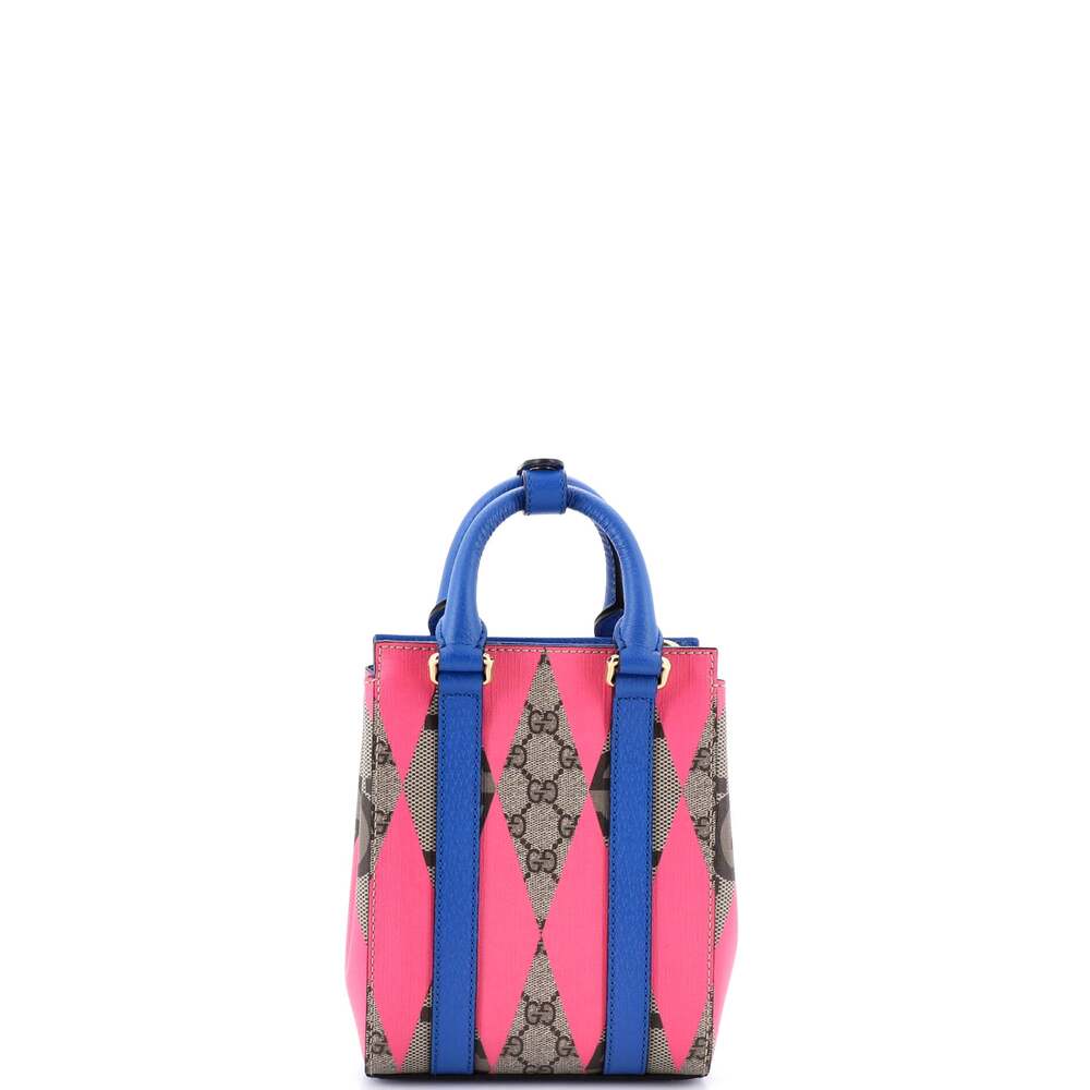 Gucci Convertible Open Tote Rhombus Gg #254174G87B - Picture 3 of 8